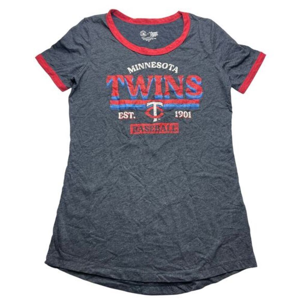 Minnesota Twins Navy Tee - Women's XS - Short Sleeve